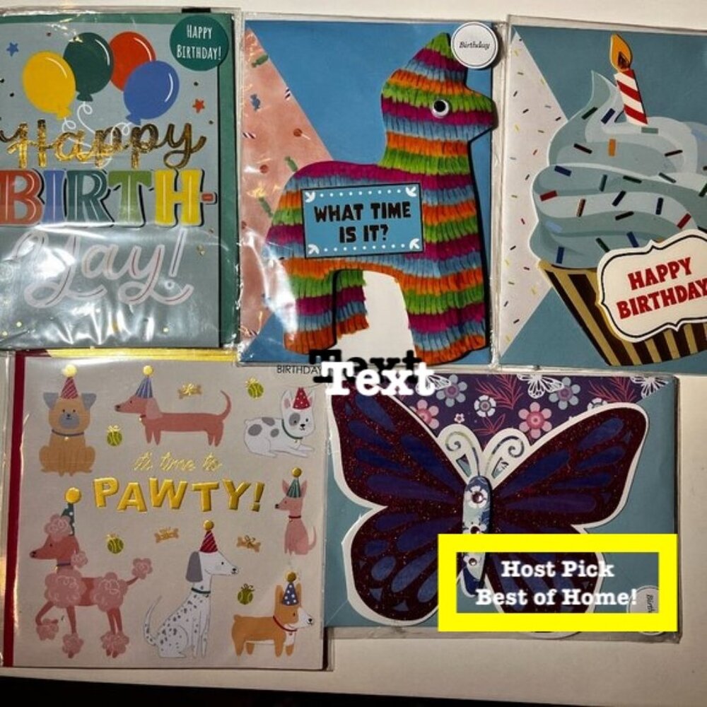 Kids Birthday Cards‎ (Lot of 5)  (new)